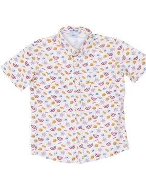 Blue quail 4th of july usa independence Day Short Sleeve Shirt performance boys